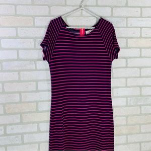 Sail to Sable Striped Short Sleeve T Shirt Dress Size M